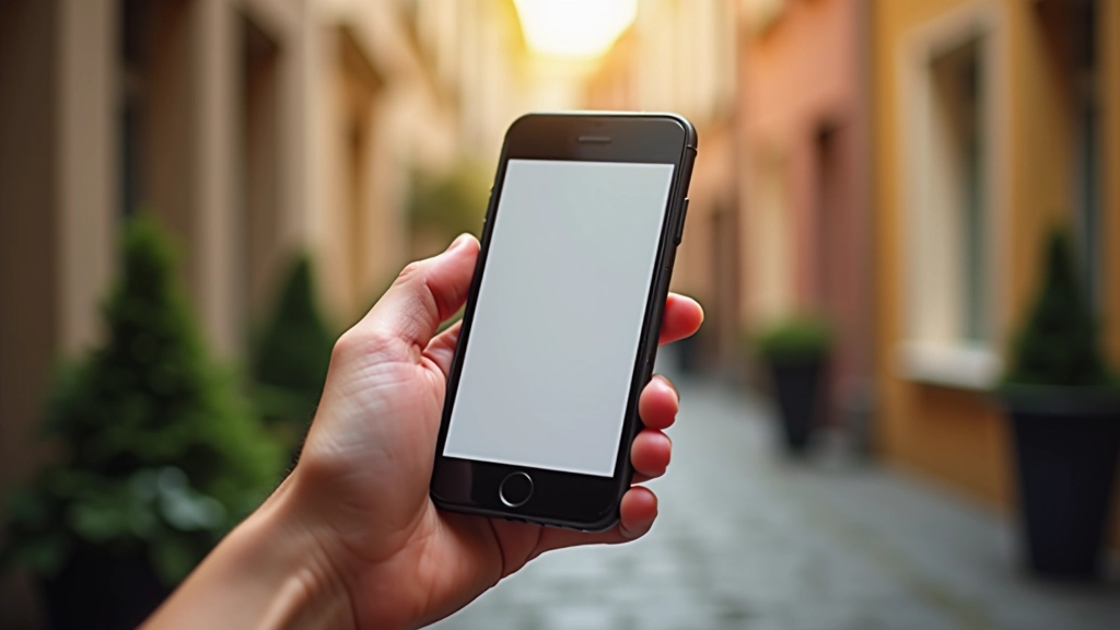 Mobilní zařízení zobrazující responzivní web design