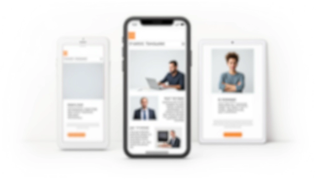 Zobrazení tří layoutů vedle sebe — mobilní jednosloupcový, tabletový dvousloupcový a desktopový plný design