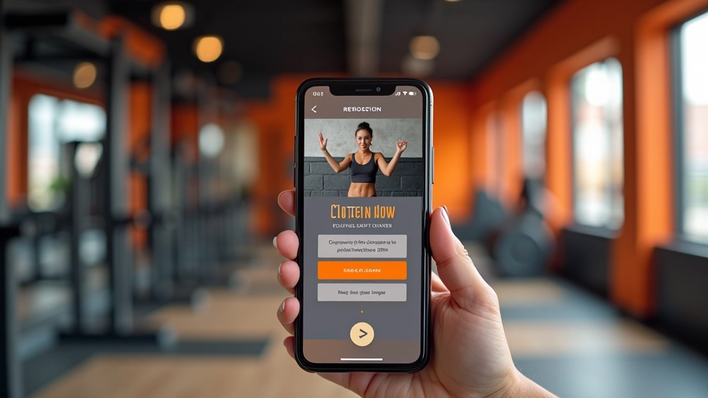 Mobilní web pro fitness studio