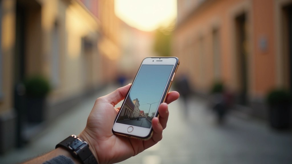 Webový design na mobilním telefonu s responzivním layoutem